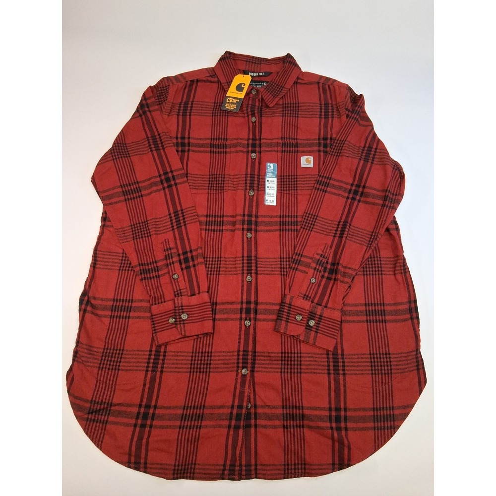 Carhartt Rugged Flex Relaxed Fit Long Flannel Shirt (Women's XL OR Men's M or L)